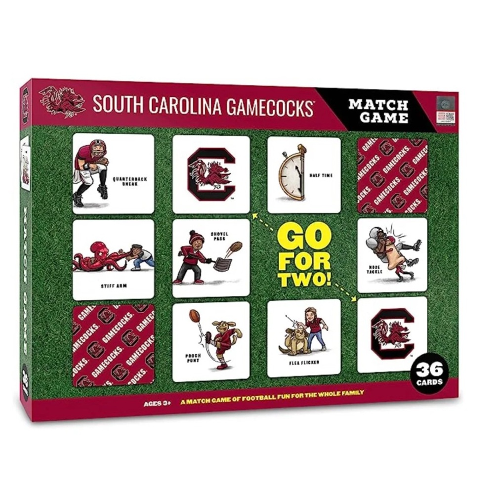 South Carolina Gamecocks Match Game - Red and White